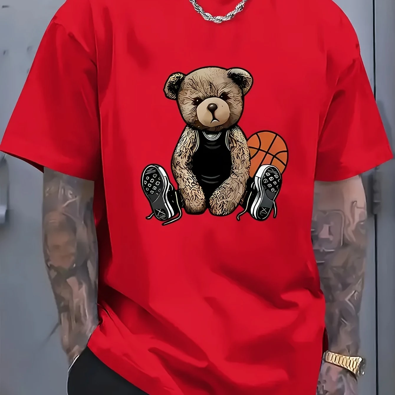 T-shirt imprimé ours