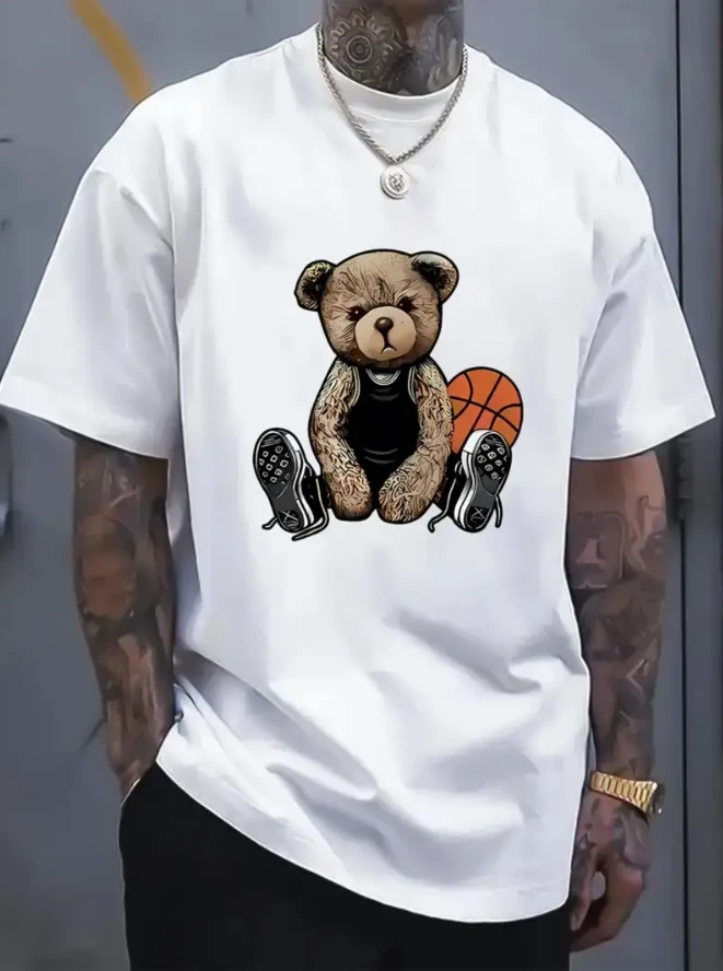 T-shirt motif d'ours