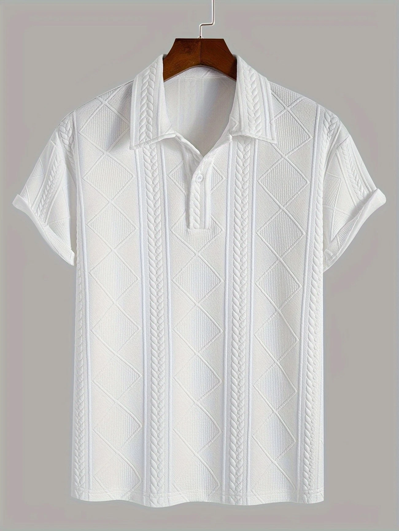 Chemise à manches courtes et col à revers