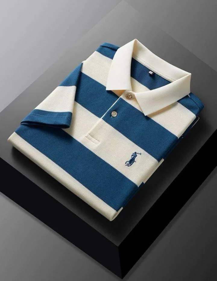Chemise polo brodée